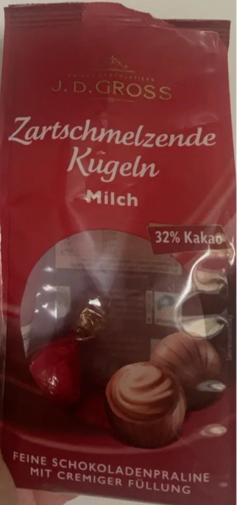 Zartschmelzende Kugeln Milch