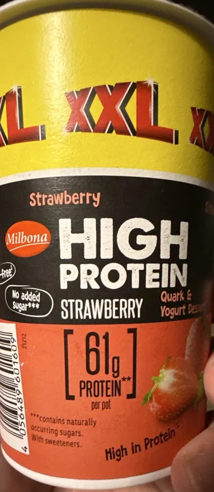 HIGH PROTEIN STRAWBERRY Quark & Yogurt Dessert
