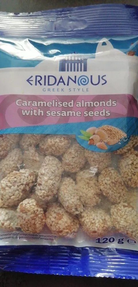 Caramelized Almonds With Sesame Seeds