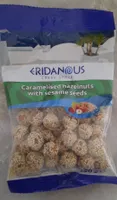 Caramelised hazelnuts with sesame seed