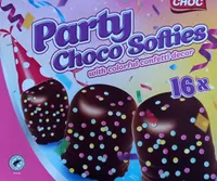 Party choco softies with colorful confetti decor