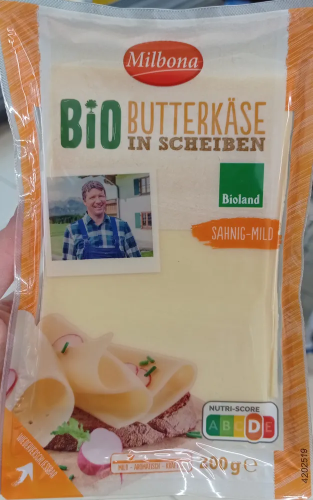 Bio Butterkäse in Scheiben