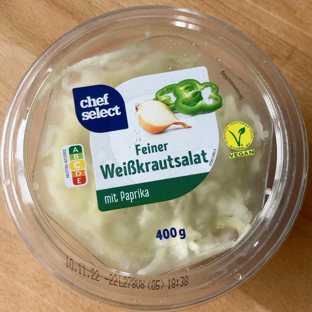 Feiner Weißkrautsalat mit Paprika