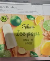 Ice pops lemon e lime e ginger