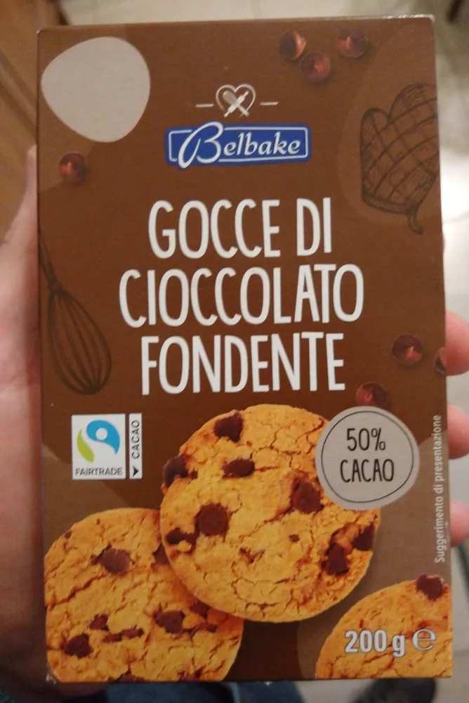 Gocce di cioccolato fondente
