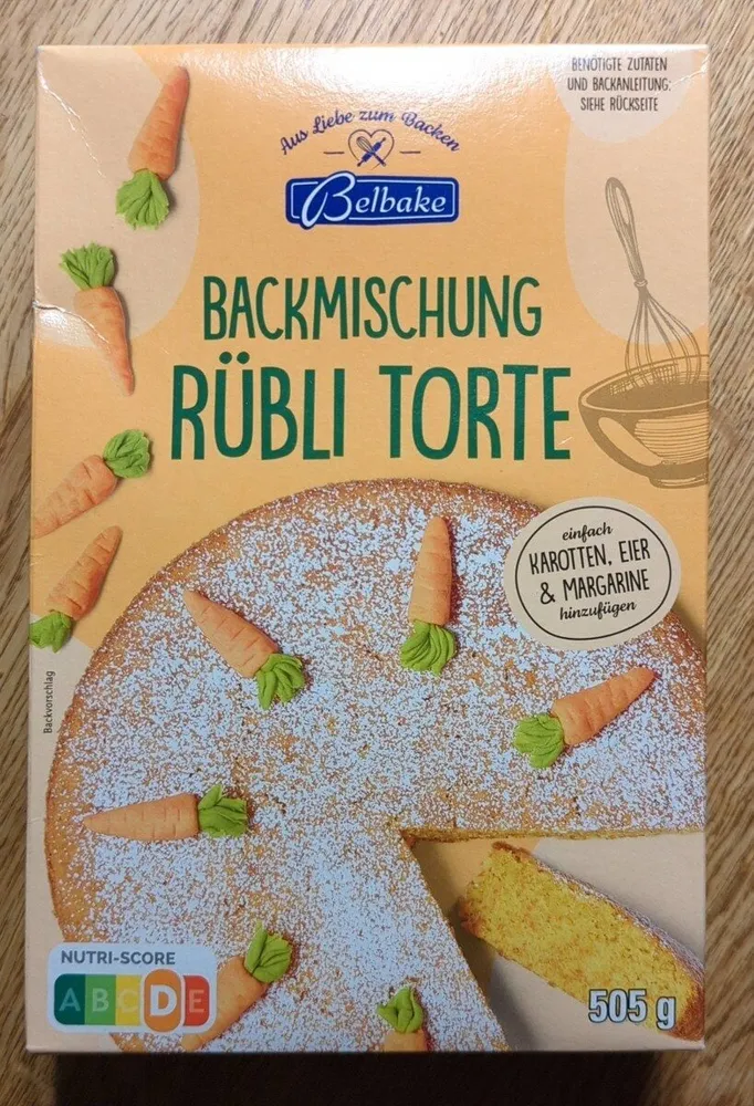 Backmischung Rübli Torte