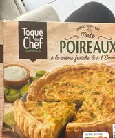 Tarte poireaux a la crème fraiche & à l’emental