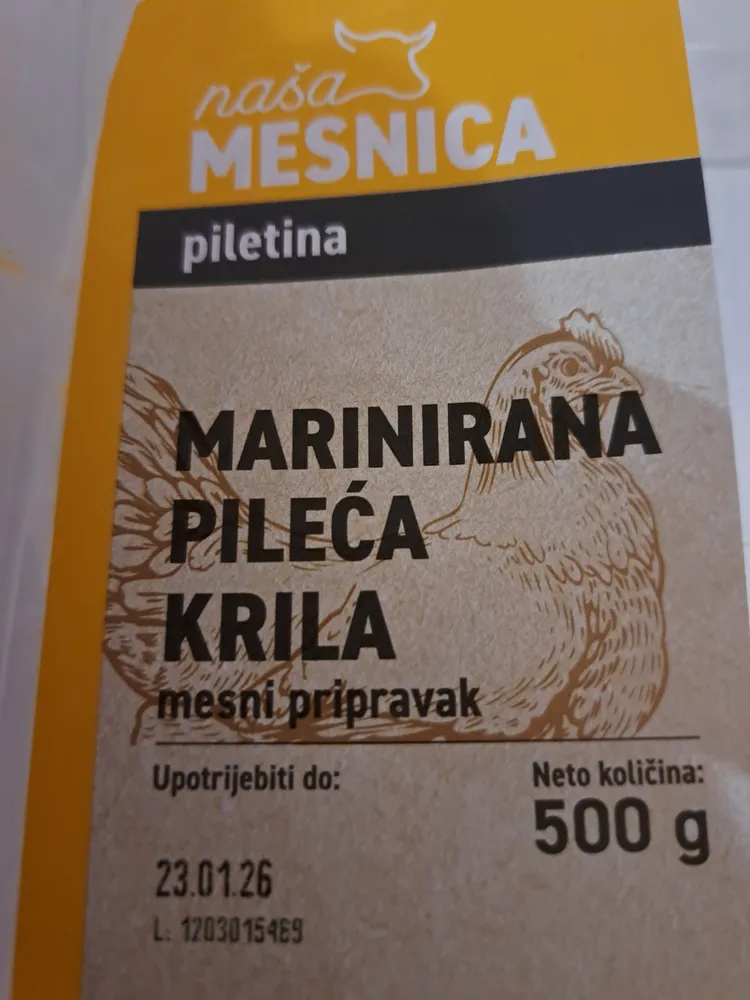marinirana pileća krila
