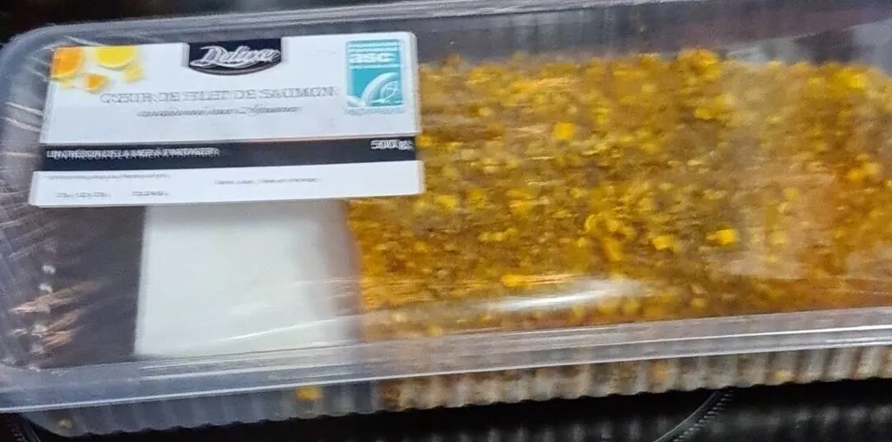 Cœur de filet de saumon assaisonné aux agrumes