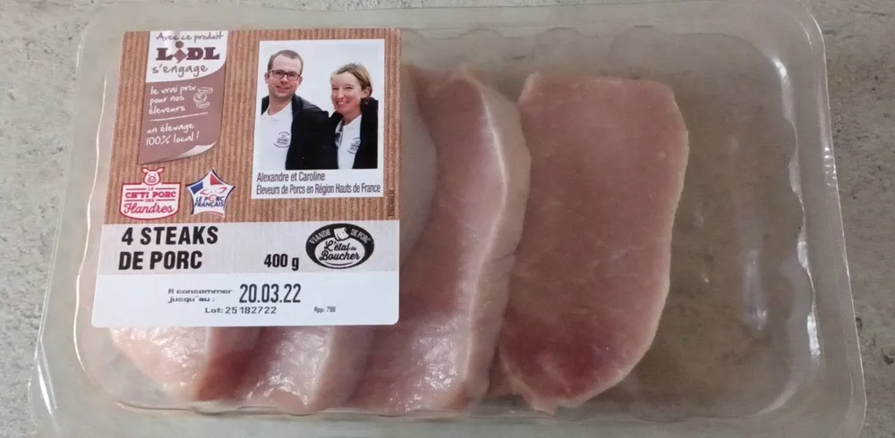 Steak de porc
