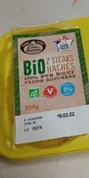 2  steaks hachés bio