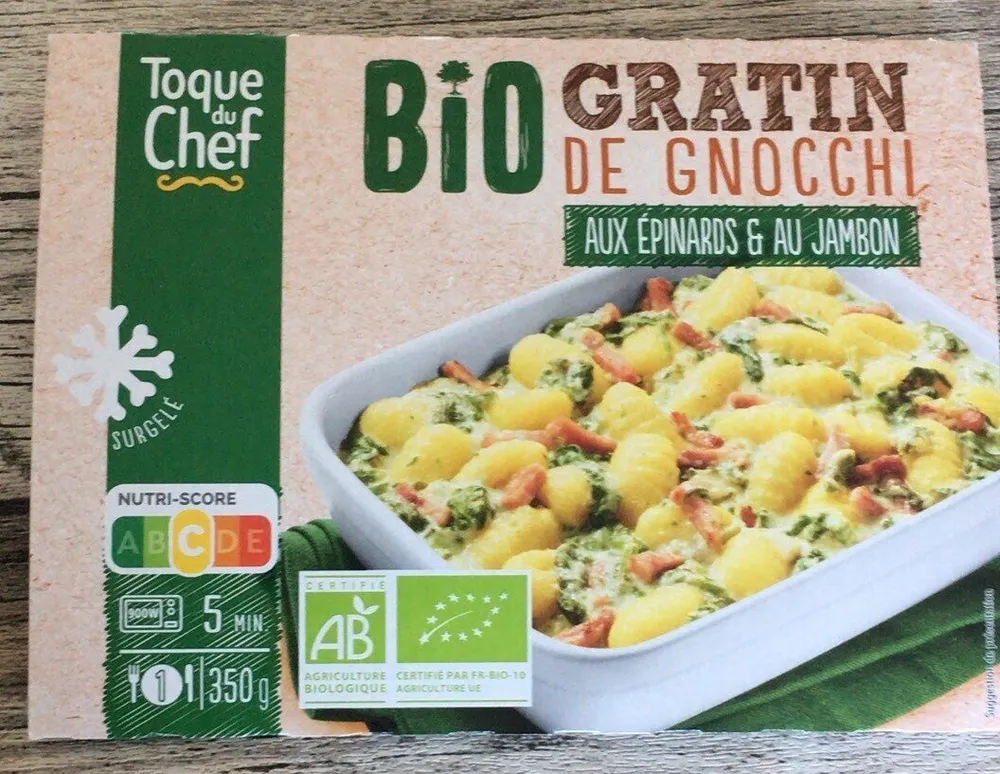 Gratin de gnocchi bio