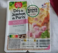 Dés de jambon de Paris nature