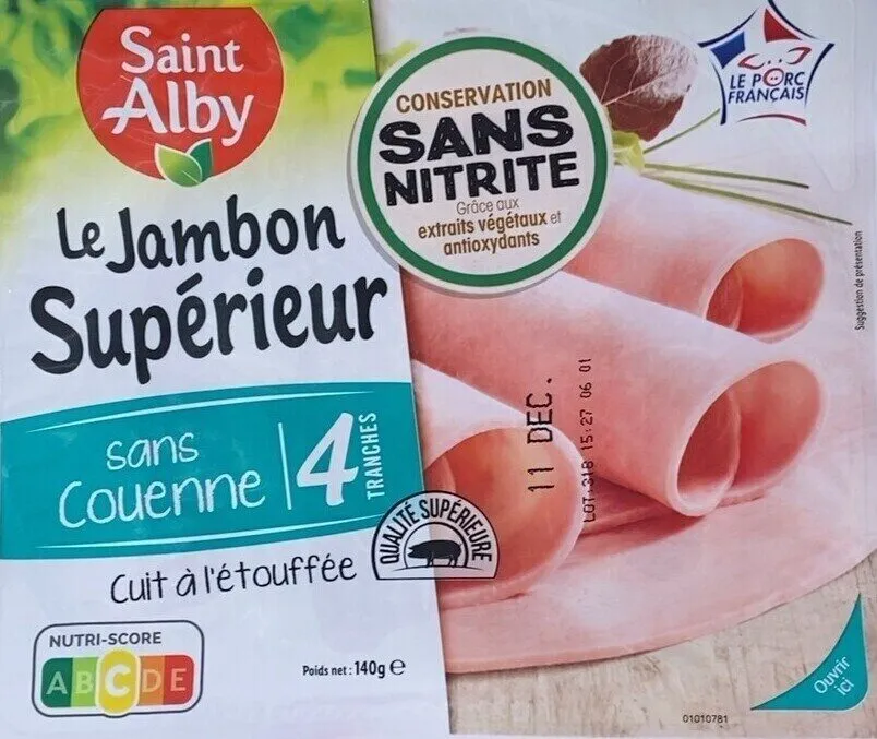 Le Jambon Supérieur sans couenne sans nitrite