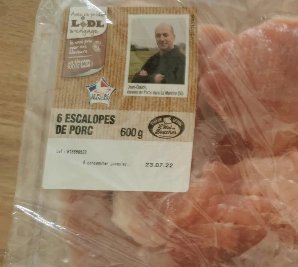 Escalope de porc