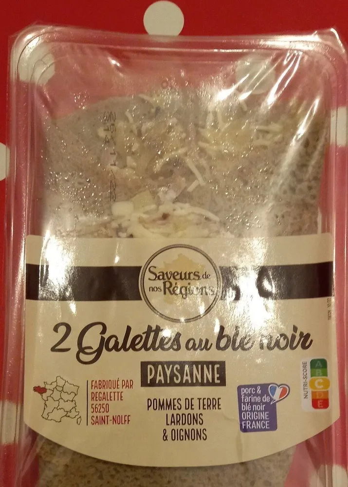 2 Galettes au blé noir Paysanne