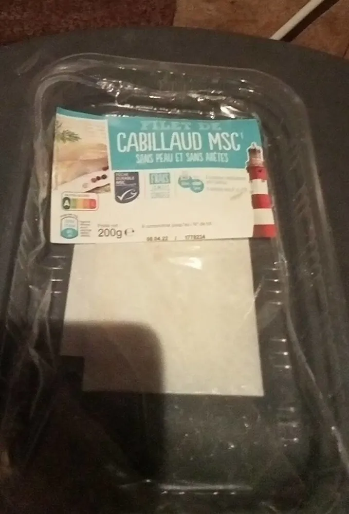 Filet de cabillaud msc