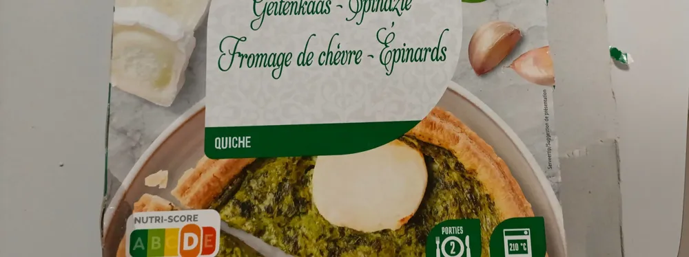 Quiche fromage de chèvre epinard