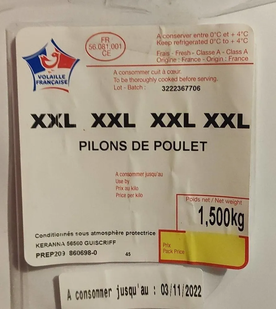 Pilons de poulet XXL