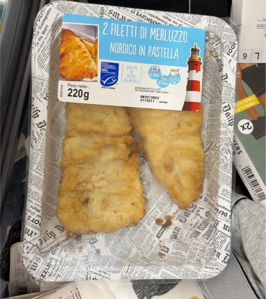 Filetti di merluzzo nordico in pastella