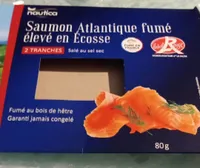 Saumon Atlantique fumé élevé en Ecosse