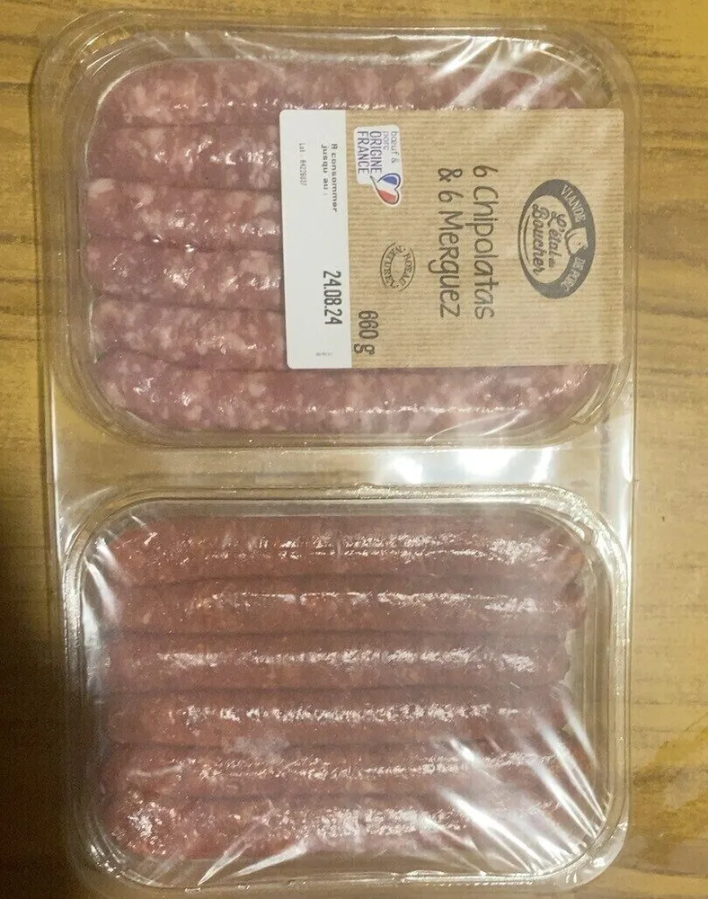 6 chipolatas & 6 merguez