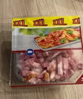 Varkensspekblokjes, gepekeld, gerookt