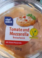 Tomate und Mozzarella Brotaufstrich