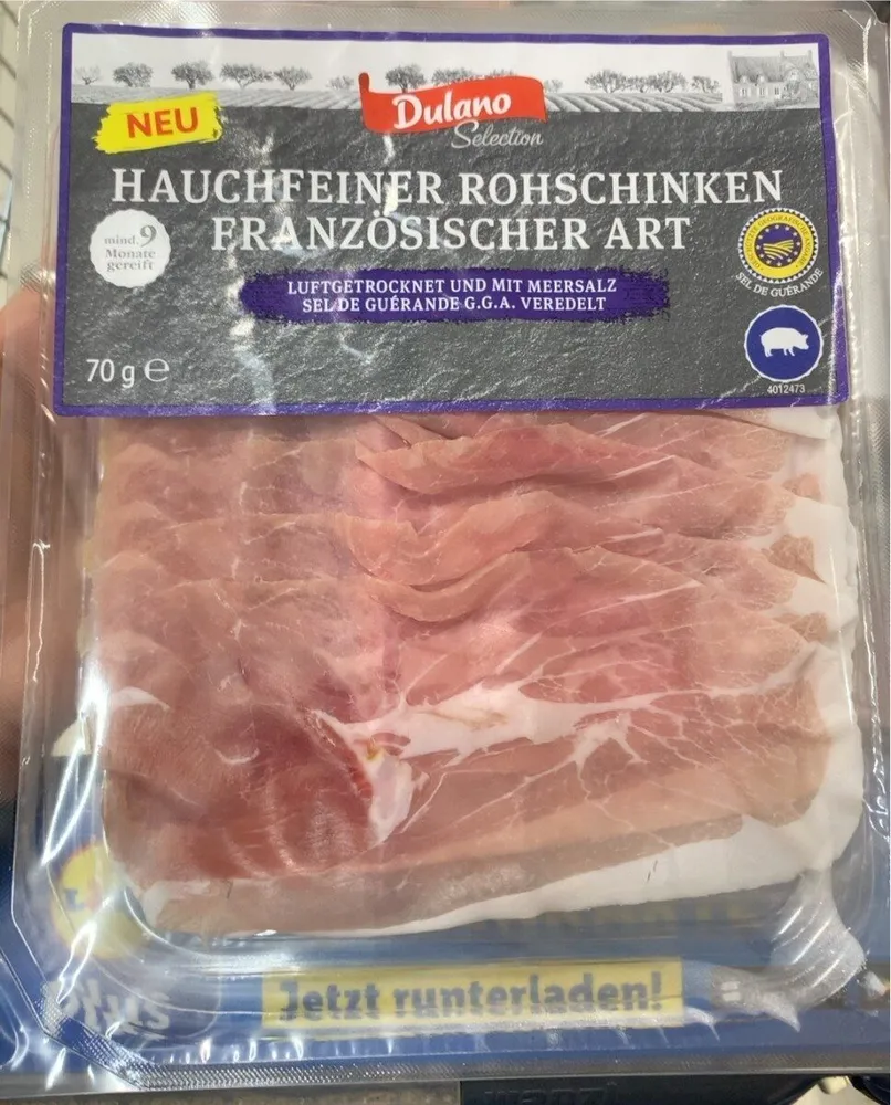 Hauchfeiner Rohschinken