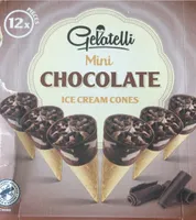 Chocolate mini ice cream cones