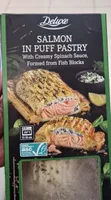 Salmon In Puff Pastry With Spinach Sauce