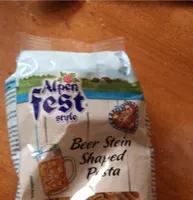 Beer stein shaped pasta