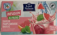 Infusion à froid pamplemousse basilic