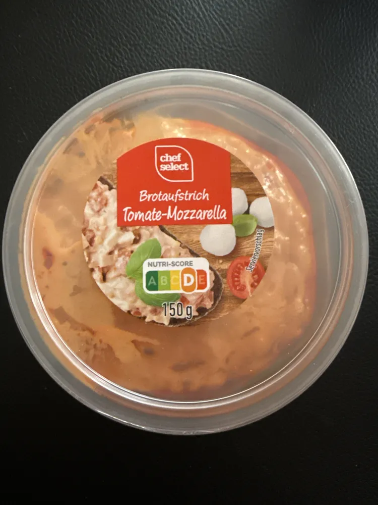 Brotaufstrich Tomate-Mozzarella