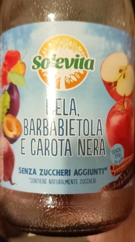 Succo di mela barbabietola e carota nera