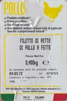 Filetto di petto di pollo a fette