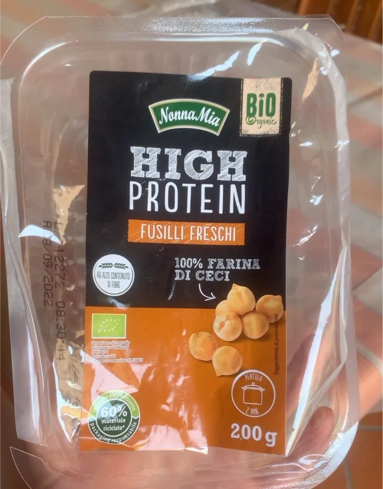 High Protein Fusilli Freschi con farina di ceci
