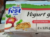 Alpen west style yogurt grosobus strudel