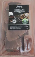 Mezzelune con crema al cioccolato e cacao