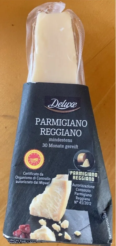 ALDI GOURMET FINEST CUISINE Käse Parmigiano Reggiano DOP 200 g  € 4,79 Packung (1 kg = € 23,95) inkl. MwSt. 30 Monate gereif