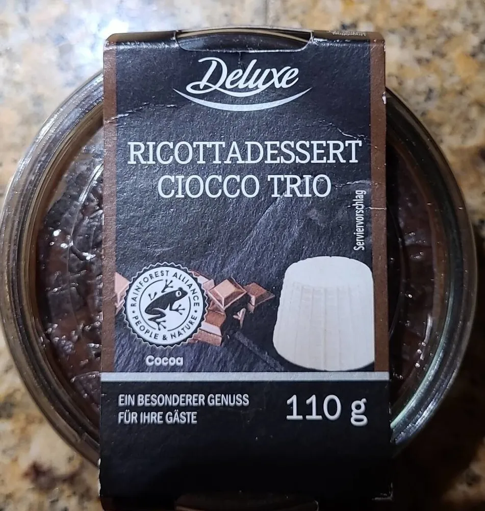 Deluxe ricottadessert ciocco