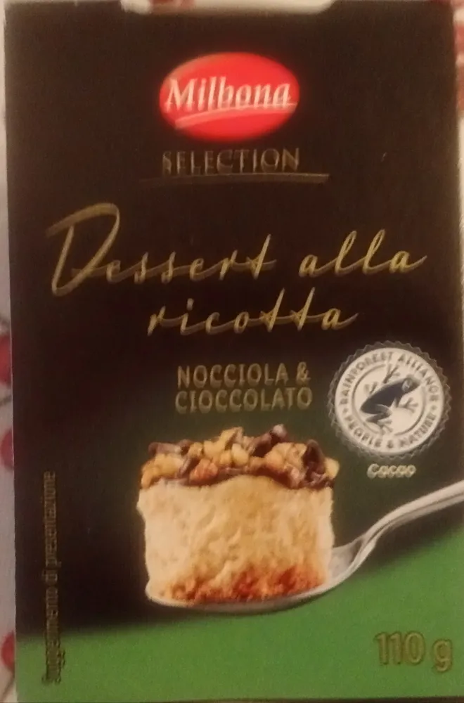 dessert alla ricotta. nocciola e cioccolato