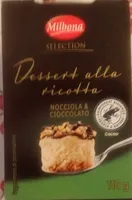 dessert alla ricotta. nocciola e cioccolato