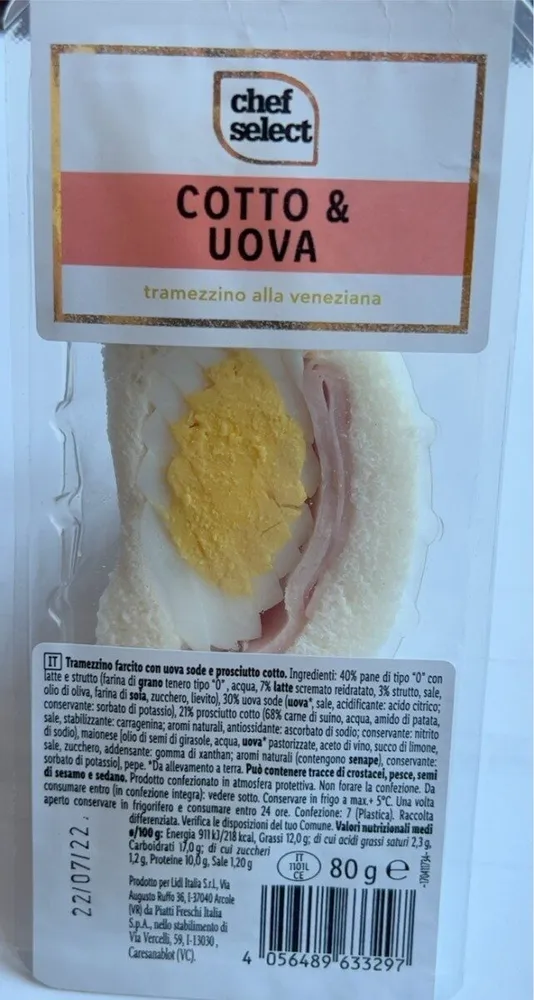 COTTO & UOVA tramezzino