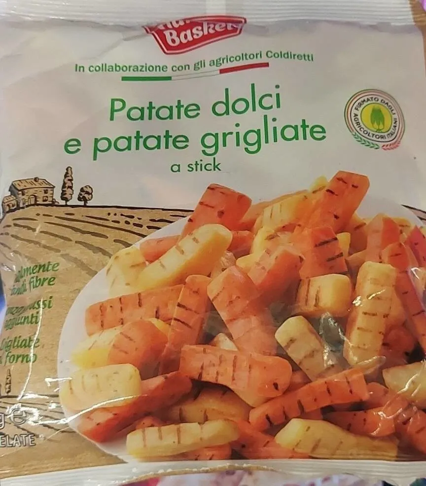 Patate dolci e patate grigliate