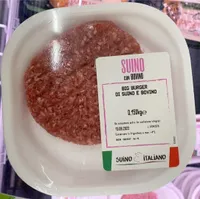 Hamburger di bovino e suino
