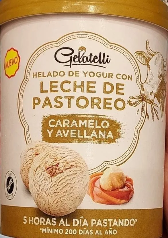 Helado de Yogur Caramelo y Avellana