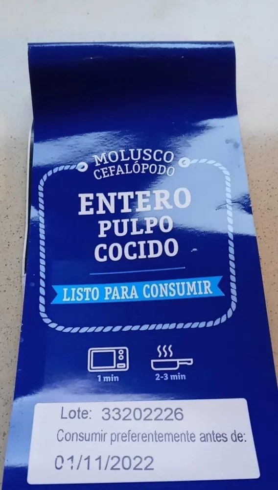 Entero Pulpo cocido