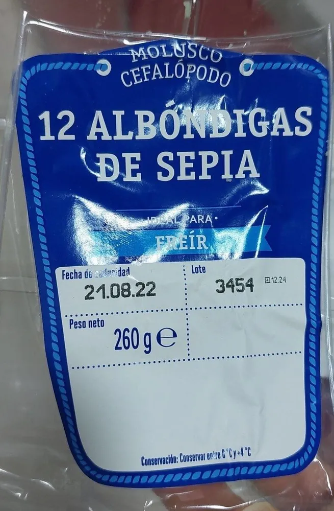 Albóndigas de sepia
