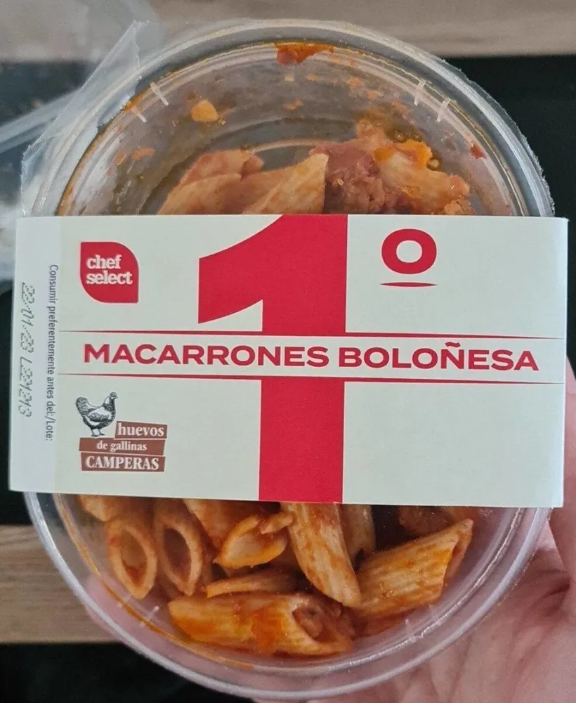 Macarrones boloñesa